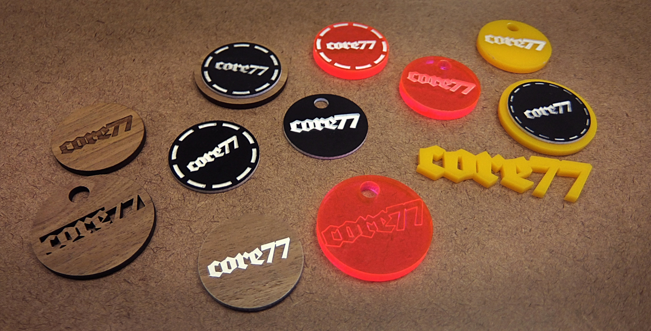 Laser Engraved Poker Chips for Core77